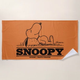 Peanuts Snoopy Rest Break Beach Towel