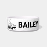 Peanuts | Snoopy Rest Break Bowl<br><div class="desc">Snoopy,  the beloved beagle from the Peanuts comic strip,  is often depicted resting or sleeping with a contented smile on his face. Although he's using a rock as his pillow,  this image captures his laid-back and cheerful personality.</div>