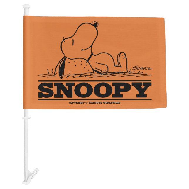 Peanuts | Snoopy Rest Break Car Flag (Front)