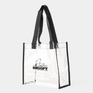 Peanuts Snoopy Rest Break Clear Tote Bag
