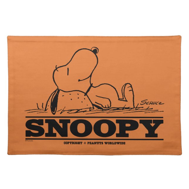 Peanuts | Snoopy Rest Break Cloth Placemat (Front)