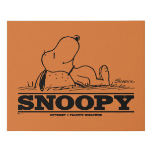 Peanuts Snoopy Rest Break Faux Canvas Print