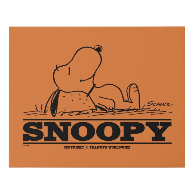 Peanuts | Snoopy Rest Break Faux Canvas Print (Front)