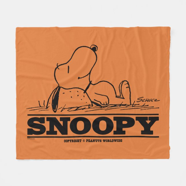 Peanuts | Snoopy Rest Break Fleece Blanket (Front (Horizontal))