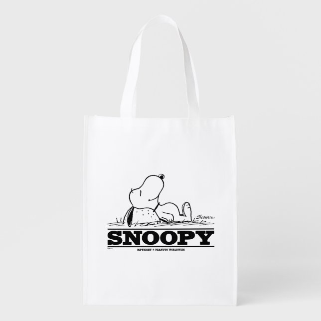 Peanuts | Snoopy Rest Break Grocery Bag (Front)