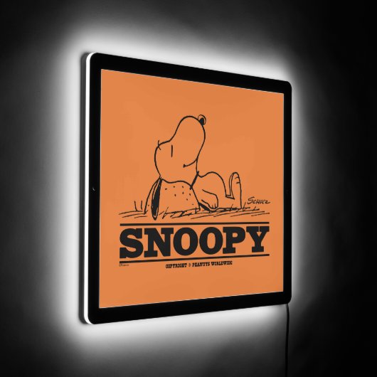 Peanuts | Snoopy Rest Break LED Sign (Angle)