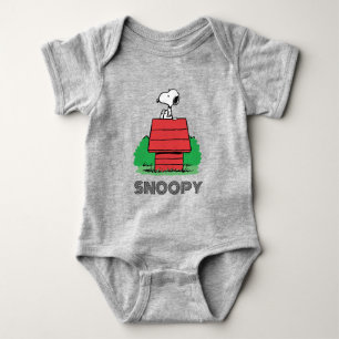 Peanuts Snoopy Resting on Doghouse Baby Bodysuit