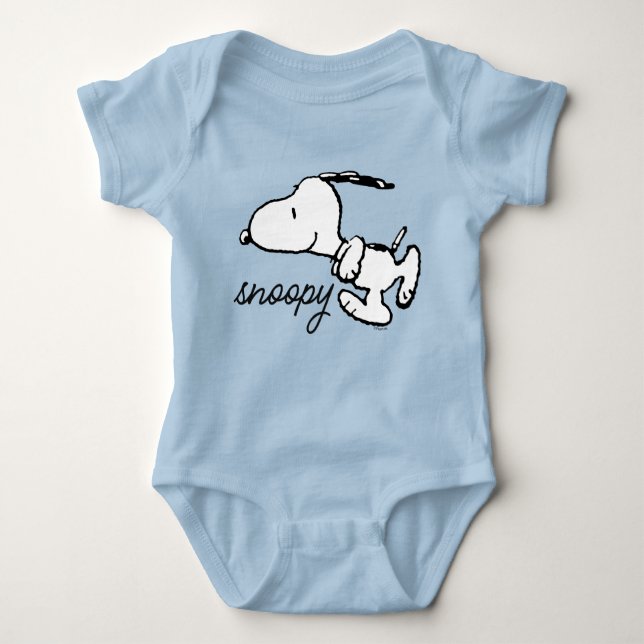 Peanuts | Snoopy Run Baby Bodysuit (Front)