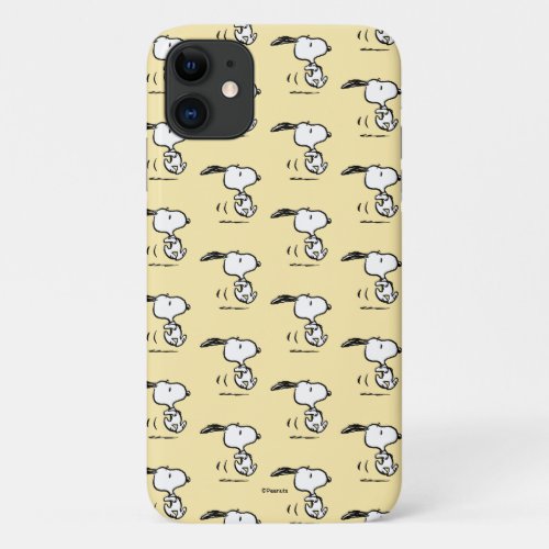 Peanuts  Snoopy Running iPhone 11 Case