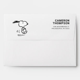 Peanuts Snoopy Running Envelope
