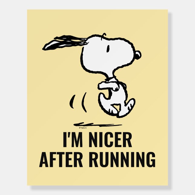 Peanuts | Snoopy Running Foam Board (Front)