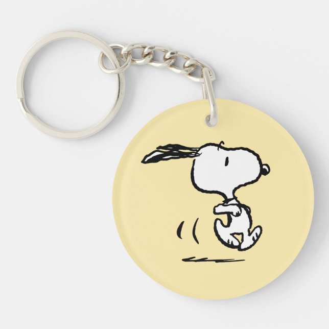 Peanuts | Snoopy Running Keychain (Front)