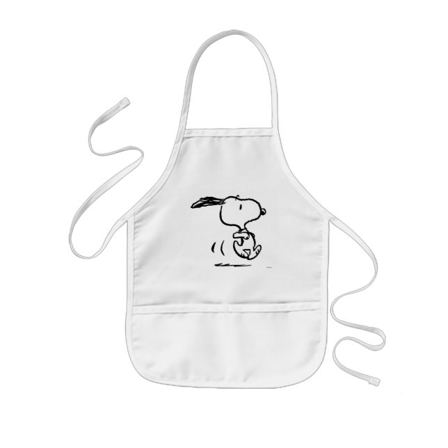 Peanuts | Snoopy Running Kids' Apron (Front)