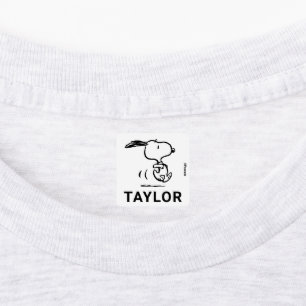 Peanuts Snoopy Running Kids' Labels