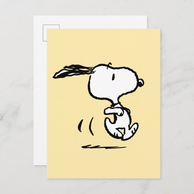 Peanuts | Snoopy Running Postcard