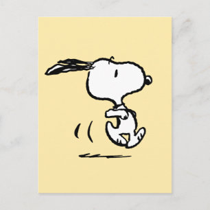 Peanuts Snoopy Running Postcard
