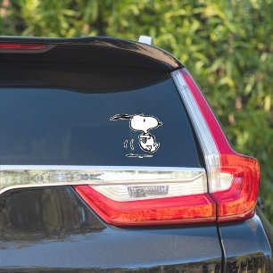 Peanuts Snoopy Running Sticker