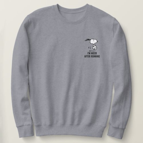 Peanuts  Snoopy Running Sweatshirt