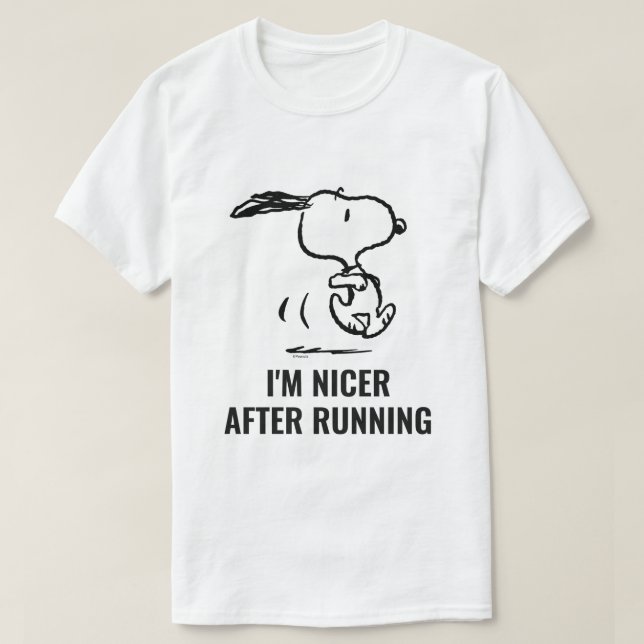 Peanuts | Snoopy Running T-Shirt | Zazzle