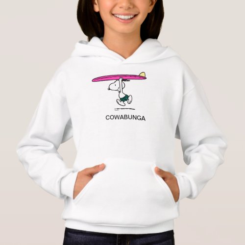 Peanuts  Snoopy Running to the Surf Hoodie