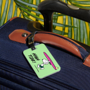 Peanuts   Snoopy Running to the Surf Luggage Tag