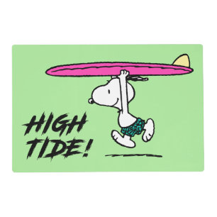 Peanuts   Snoopy Running to the Surf Placemat