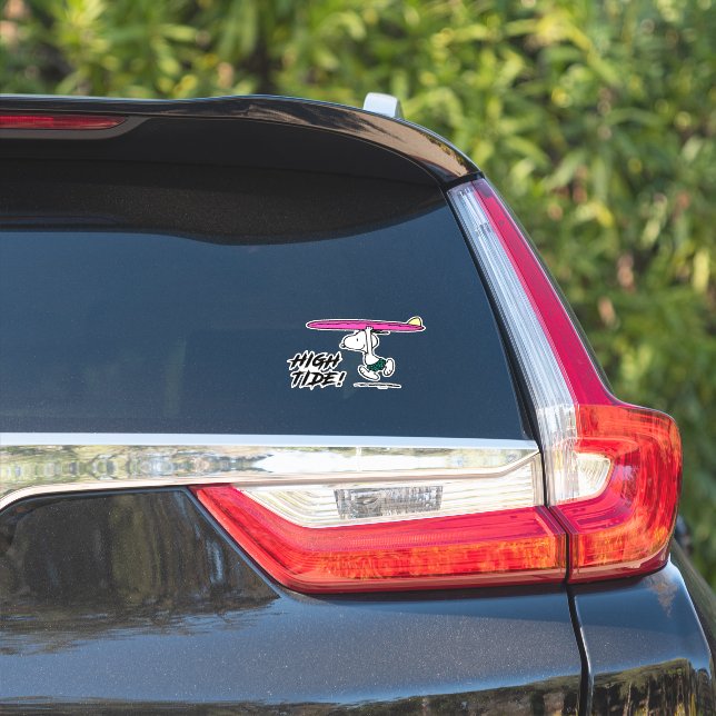Peanuts | Snoopy Running to the Surf Sticker (Car Side)