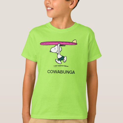 Peanuts  Snoopy Running to the Surf T_Shirt