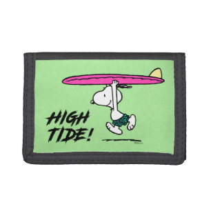 Peanuts Snoopy Running to the Surf Trifold Wallet