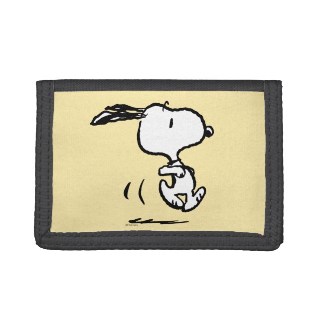 Peanuts | Snoopy Running Trifold Wallet (Front)