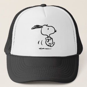 Peanuts Snoopy Running Trucker Hat