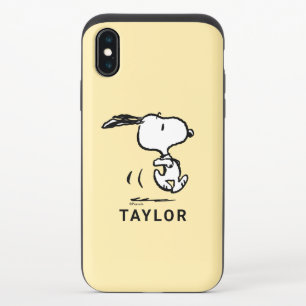 Peanuts Snoopy Running iPhone X Slider Case