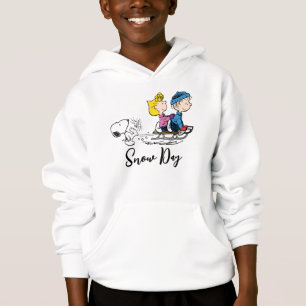 Peanuts Snoopy, Sally & Linus Sled Riding Hoodie