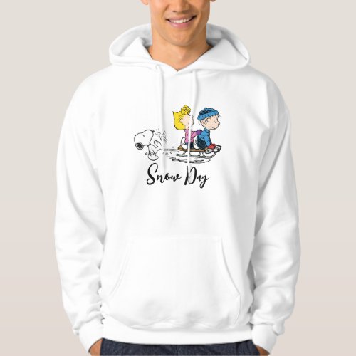 Peanuts  Snoopy Sally  Linus Sled Riding Hoodie