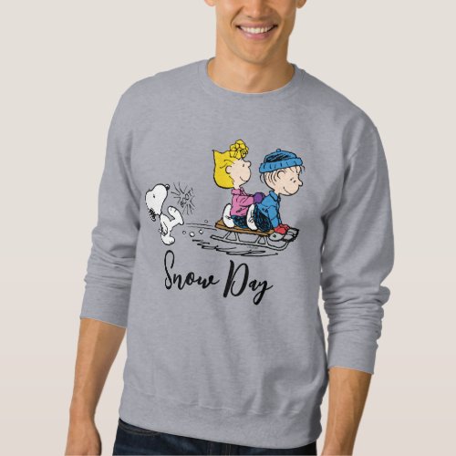 Peanuts  Snoopy Sally  Linus Sled Riding Sweatshirt