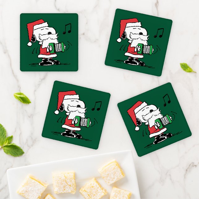 Peanuts | Snoopy Santa Claus Accordian Coaster Set (In Situ)