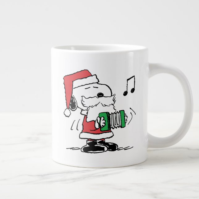 Peanuts | Snoopy Santa Claus Accordian Giant Coffee Mug (Right)
