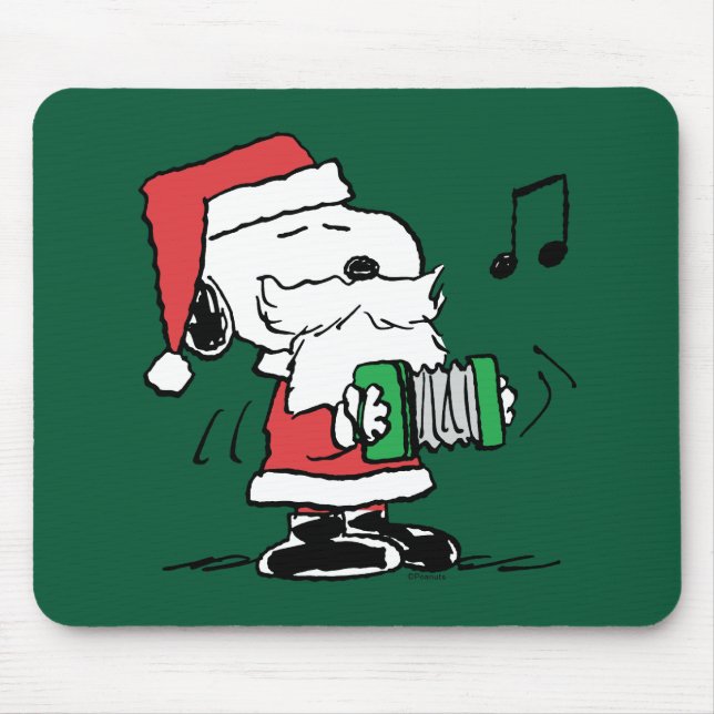 Peanuts | Snoopy Santa Claus Accordian Mouse Pad (Front)