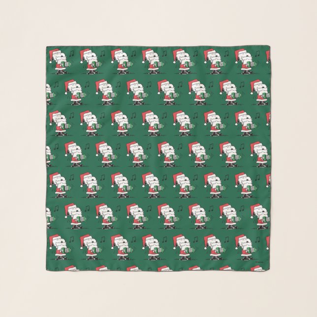 Peanuts | Snoopy Santa Claus Accordian Scarf (Front)