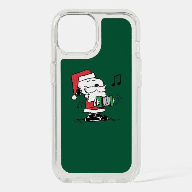 Peanuts | Snoopy Santa Claus Accordian Speck iPhone Case (Front)