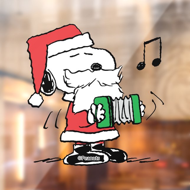 Peanuts | Snoopy Santa Claus Accordian Window Cling (Sheet 2)