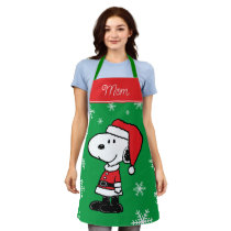 Peanuts | Snoopy Santa Claus | Add Your Name Apron