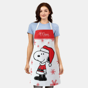 Peanuts   Snoopy Santa Claus   Add Your Name Apron
