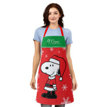 Peanuts | Snoopy Santa Claus | Add Your Name Apron