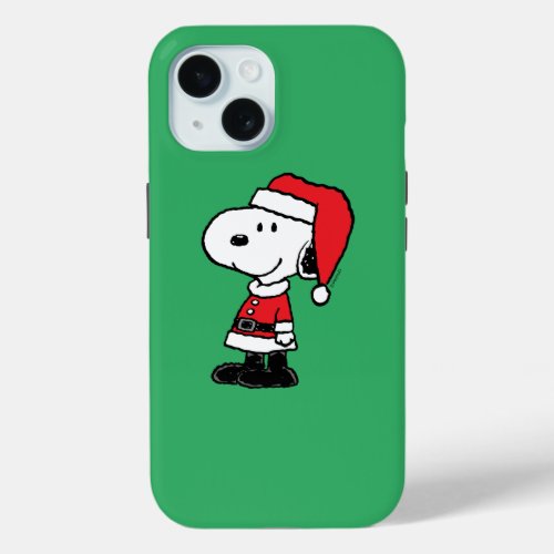Peanuts  Snoopy Santa Claus iPhone 15 Case