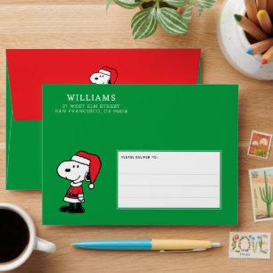 Peanuts   Snoopy Santa Claus Envelope