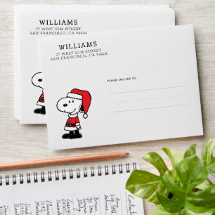 Peanuts   Snoopy Santa Claus Envelope