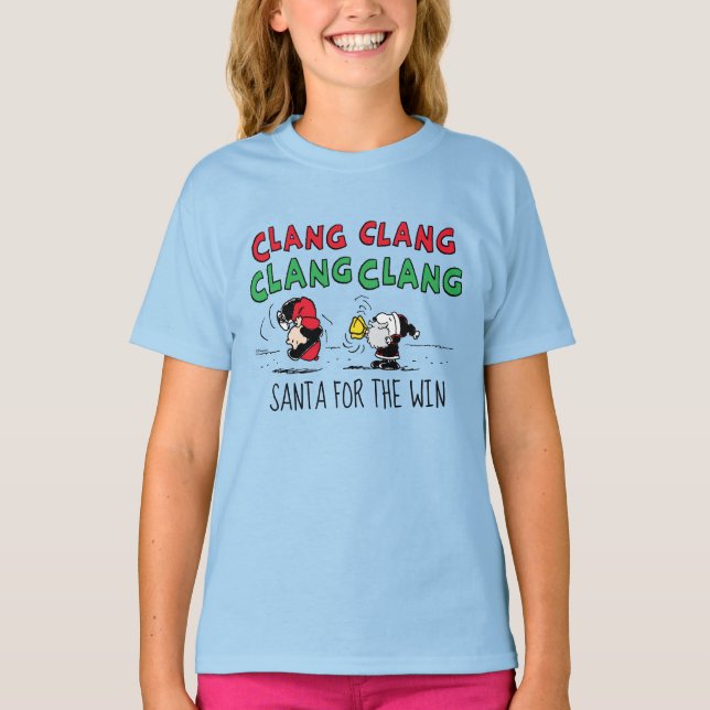 Peanuts | Snoopy Santa Claus & Lucy T-Shirt (Front)