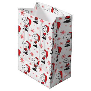 Peanuts   Snoopy Santa Claus Medium Gift Bag