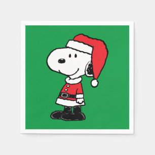 Peanuts Snoopy Santa Claus Napkins